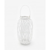 Lampáš, svietník - Wicker lampáš. Lighthouse 50 cm. Veľký prínos White (Lampáš, svietník - Wicker lampáš. Lighthouse 50 cm. Veľký prínos White)