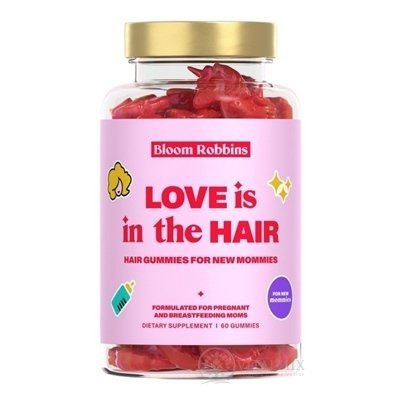 Bloom Robbins LOVE is in the HAIR pre mamičky žuvacie cukríky, jednorožci 60 ks