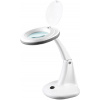 Rebel NAR0460-2 Stolná lampa s lupou 5D, 6 W, 450 lm, biela