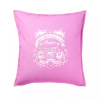 Indian Motorycle Club - Vankúš 50x50 - 50x50 - Vrátane výplne ( Ružová )