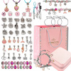 SET NA VÝROBU NÁHRDELNÍKOVÝCH NÁRAMKOV KRABIČKA KORÁLKY Charms DARČEK