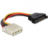 Gembird Kábel SATA samec na Molex samica napájací 15 cm
