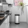 Curver Pedálový kôš Deco 50 l strieborný-ForU-442064