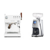 Ascaso Steel DUO PID PLUS, White&Wood + Eureka Atom 60, chrome