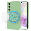Techsuit SoftFlex MagSafe – puzdro na Samsung Galaxy A35 5G – mätovozelený KF2341849
