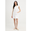 Tommy Hilfiger letné šaty bavlnené WW0WW48584 biela 34