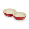 Nobby Cat keramická dvojitá miska 22 cm 2 x 130 ml