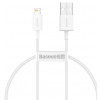 Baseus CALYS-02 Superior Fast Charging Kabel Lightning 2.4A 0.25m White 6953156205390