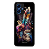 Lesklý kryt Mobiwear Glossy - Motorola Moto G54 5G - G011G Kytice s pírkem (Prémiové lesklé pouzdro, obal, kryt Mobiwear Glossy na mobil Motorola Moto G54 5G - G011G Kytice s pírkem, materiál Plast +