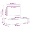 vidaXL Toaletný stolík na stenu Dymený dub 83x40x70 cm - Hnedá - 260324-276958
