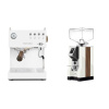 Ascaso Steel UNO PID, White&Wood + Eureka Mignon Specialita, WD white, walnut