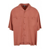 Oversized Resort Shirt - terracotta M