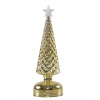Mars & More Zlatý svietiaci sklenený vianočný stromček Led L - Ø 8*30 cm - Mars & More