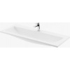 Ravak Clear - Umývadlo nábytkové, 800x380 mm, bez prepadu, s otvorom na batériu, biela XJJ01180000