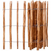 vidaXL Latkový plot, lieskové drevo 90x500 cm