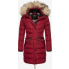 Navahoo Dámska zimná parka s kapucňou Paula, dark red - XL