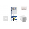 Geberit Duofix Modul na závesné WC s tlačidlom Sigma50, alpská biela + Tece One - sprchovacia toaleta a doska, Rimless, SoftClose 111.300.00.5 NT8