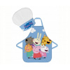 Brandmac Detská zástera s čiapkou Peppa Pig and Friends 45X50 CM 2X33CM