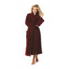 Dámský župan Tampa 2149 3651 vínový vel.5XL- Vestis (Župan se šálovým límcem)