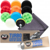 SADA NA ODSTRAŇOVANIE ŠKRABANCOV Z LEŠTENIA K2 TURBO 120 G ŠPONGIE NA LEŠTENIE 80 MM