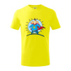 Ocko superman - dievča a dievča - Tričko detské bavlnené - 104-110cm / 3-4 roky ( Citrónová )