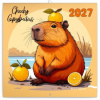 NOTIQUE Poznámkový kalendár Kapybary 2027, 30 x 30 cm