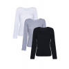 Dámska košieľka Eldar 3Pack Camisole Irene Black/Wihte/Light Grey L