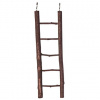 Natural Living drevený rebrík prírodné drevo 5 priečok/ 26 cm