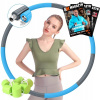 Hula Hop Godeamig 90 cm odtiene modrej (Hula chmeľové zoštíhlenie s masážnou hmotnosťou)