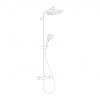 Hansgrohe Croma Select S - Showerpipe 280 1jet s termostatom a ručnou sprchou Raindance Select S 120 3jet, matná biela 26890700