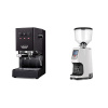 Gaggia New Classic EVO, black + Eureka Atom Specialty 65, white