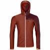 Ortovox pánska mikina Fleece Light Grid Hooded jacket M | farba: clay orange, veľkosť: XXL