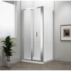 Štvorcová sprchová kabína 90 x 90 EASY, skladacie dvere, L/P číre sklo