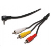 PREMIUMCORD Kabel audio/video 3,5mm Jack 4pin - 3x Cinch 1,5m (M/M) kjack4cin