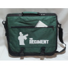 The Regiment Messenger Bag Taška cez plece / aktovka zeleno-čierna nepremokavá
