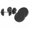 Gorilla Sports Sada činiek s plastovými kotúčmi 30 kg