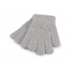 Detské pletené rukavice froté šedá svetlá 1pár