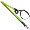 Vodítko Dog Fantasy USB LED nylonové bežecké vodítko zelené 2,5x180-250cm
