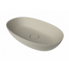 Swiss aqua technologies Umyvadlo na desku SAT Aula 60x36 cm béžová mat bez otvoru pro baterii, bez přepadu SATAU6036BE