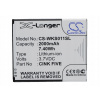 TECHTEK Batéria 2000mAh kompatibilná s [Micromax] A114, A115, A116, A117,