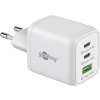 Adaptér OEM 230V na 2x USB-C a 1x USB-A PD (Quick charge) 65W, biely