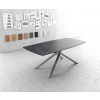 Jedálenský stôl Hrana zaoblená 200x100cm Laminam® keramická sivá