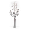 Vetvička MagicHome Vianoce, MoneyPlant.White, biela, 56x107 cm