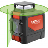 Laser zelený líniový, krížový samonivelačný 1H360° x 1V EXTOL PREMIUM