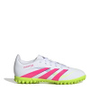 adidas Predator Club Childrens Astro Turf Football Boots White/Pink C12 (30.5)