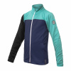 Detská mikina celozips SENSOR COOLMAX THERMO deep blue/sea green/čierna 130