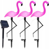 Zápustná solárna lampa SuperLED čierna 51 cm 3 ks. (3x SOLÁRNE LED záhradné svietidlo FLAMINGO Outdoor SuperLED)