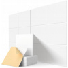 AKUSTICKÉ IZOLAČNÉ PANELY STROPNÉ STENY 30X30X0,9 BIELE SAMOLEPIACE 12