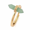Nefertitis Prsteň pre čarodejku Avanturín zelený NF50457 - 54 mm - 58 mm (US 7 - US 9)