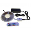 LedStar Sada IC Digitálny RGB COB pásik 720LED/m, 5m 12V, +ovládač na výber +230V zdroj na výber Dĺžka: 5m, Napájací zdroj: Plastový stolový zdroj, Ovládač: WIFI ovládač